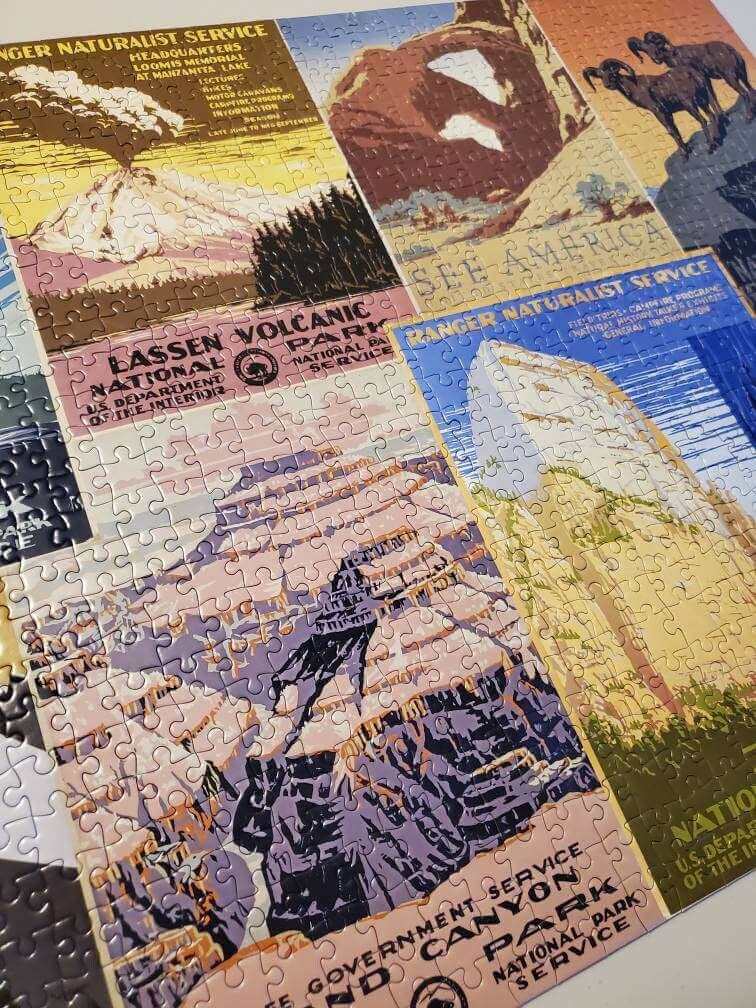 Vintage Parks Poster Puzzle