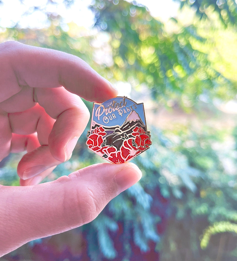 Pin "Protejamos nuestros parques"